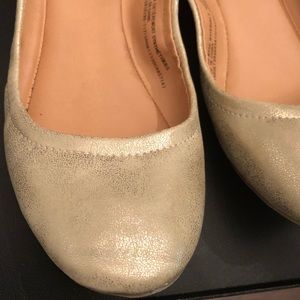 Gold Ballet Flats